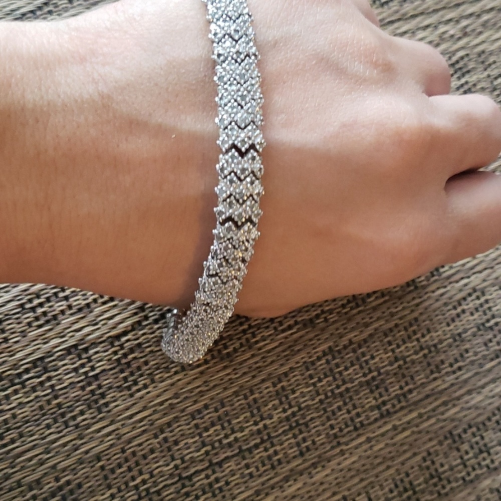 Tennis Bracelet  sterling silver - Picture 6 of 7